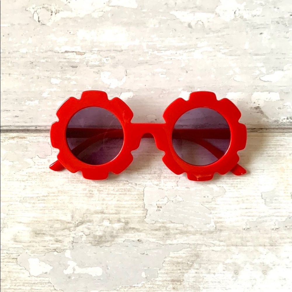 GapKids Girls Red Flower Sunglasses Kids Accessories Glasses Gap BabyGap NEW